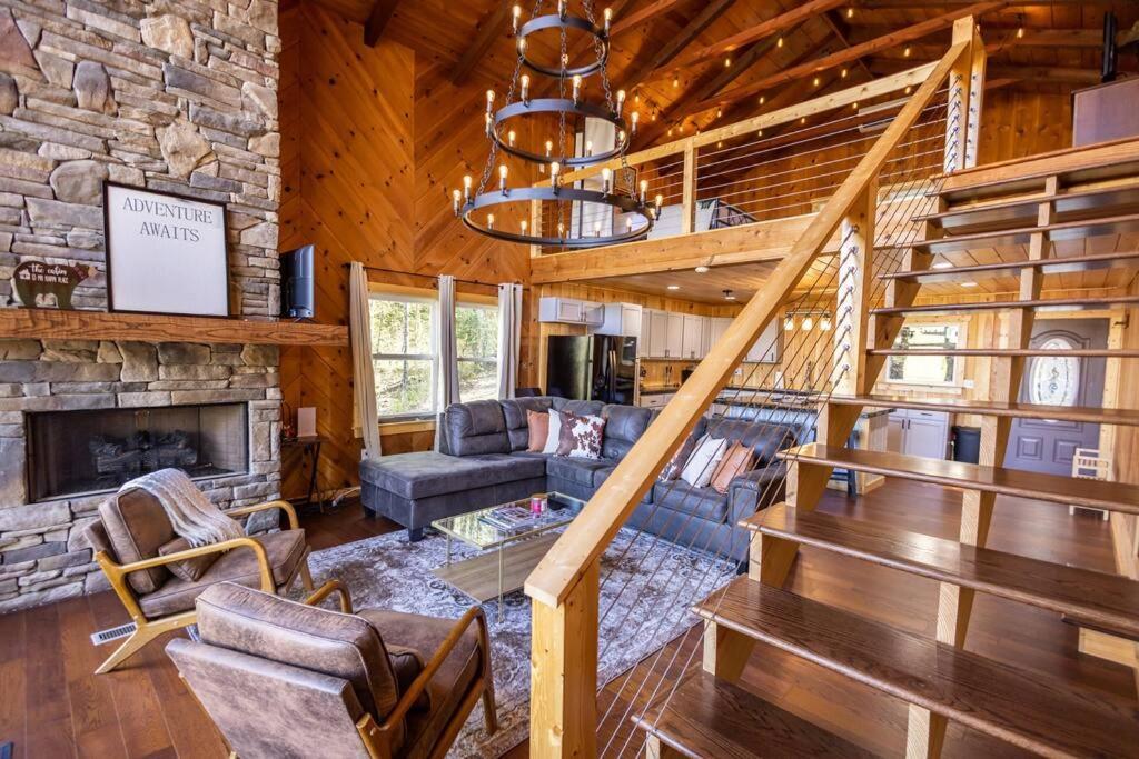 Family Cabin Near Smoky Mtn Entrance Nantahala 罗宾斯维尔 外观 照片