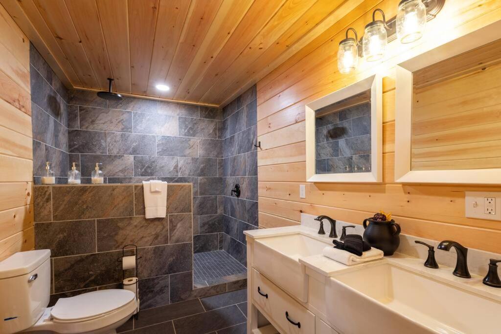 Family Cabin Near Smoky Mtn Entrance Nantahala 罗宾斯维尔 外观 照片