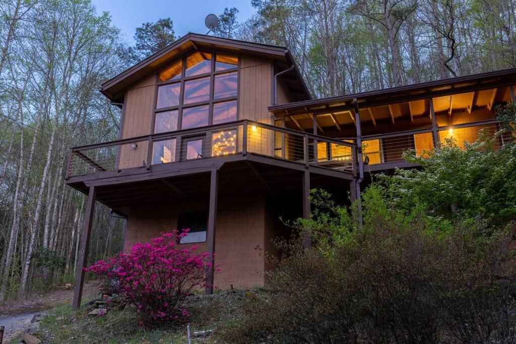 Family Cabin Near Smoky Mtn Entrance Nantahala 罗宾斯维尔 外观 照片