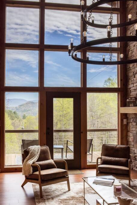 Family Cabin Near Smoky Mtn Entrance Nantahala 罗宾斯维尔 外观 照片