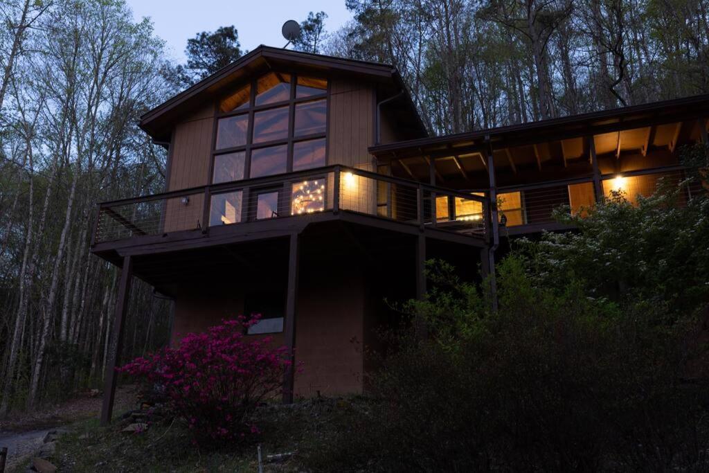 Family Cabin Near Smoky Mtn Entrance Nantahala 罗宾斯维尔 外观 照片