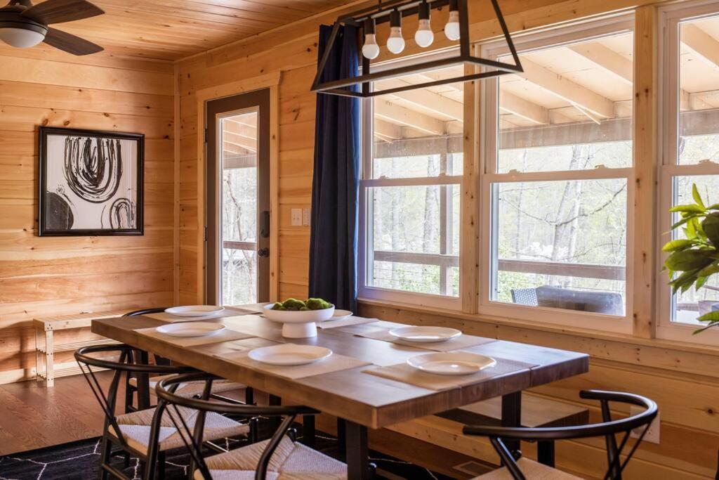 Family Cabin Near Smoky Mtn Entrance Nantahala 罗宾斯维尔 外观 照片